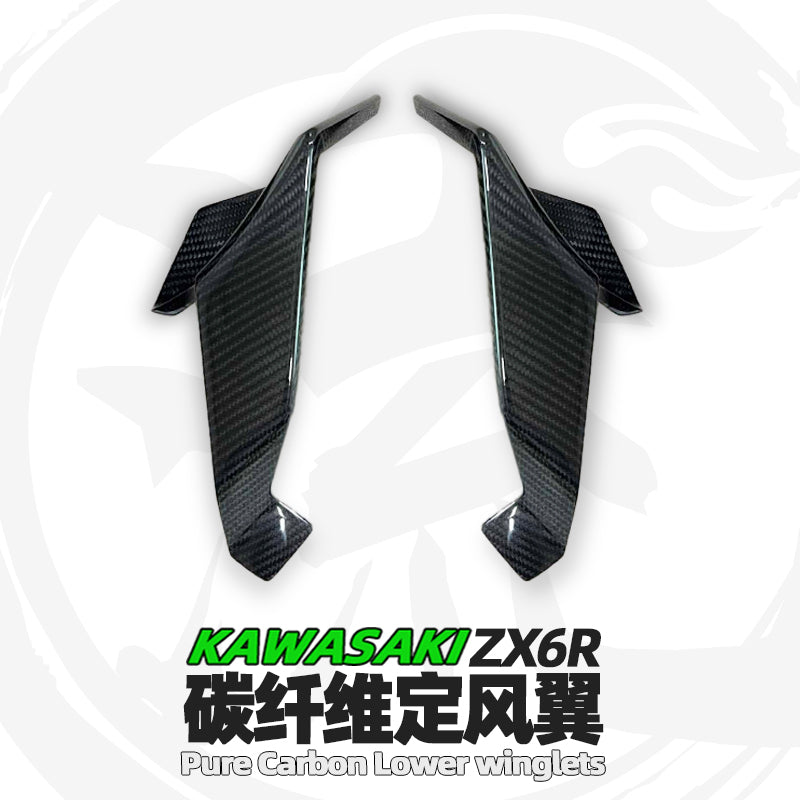 For Kawasaki Ninja ZX-6R Pure Carbon Winglet