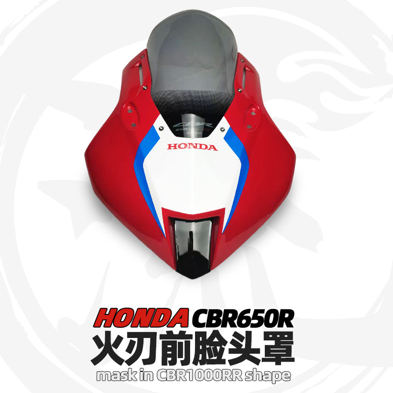For 2024+ Honda CBR650R Modified 3R-Style Front Fairing | with Racing Windshield | Easy Installation