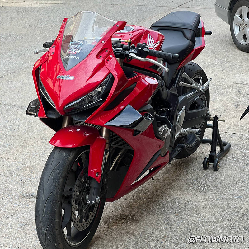 For 19-23 Honda CBR650R modified Side Winglets with Integrated LED Turn Signals| High-Quality