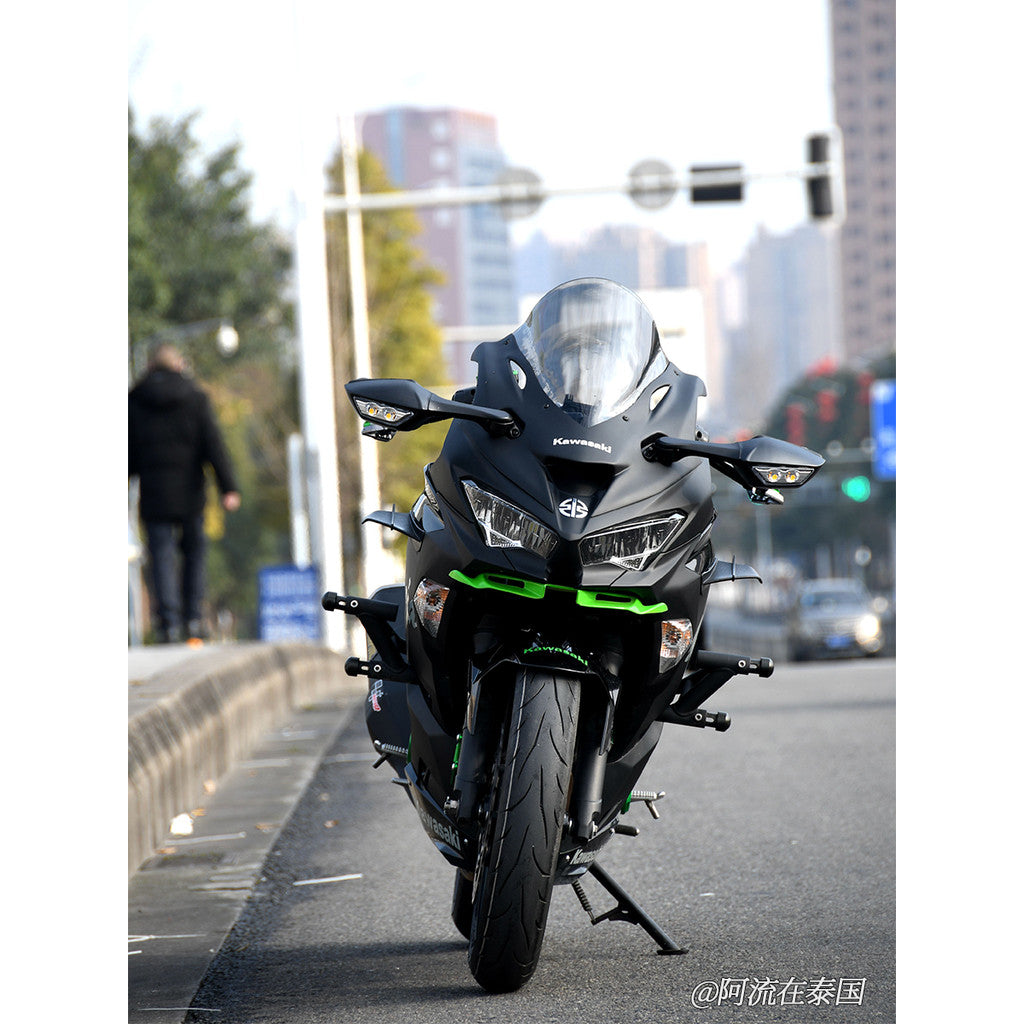 For Kawasaki Ninja400 modified in ZX10R style Front fairing with Racing windshield | Fits 2018+