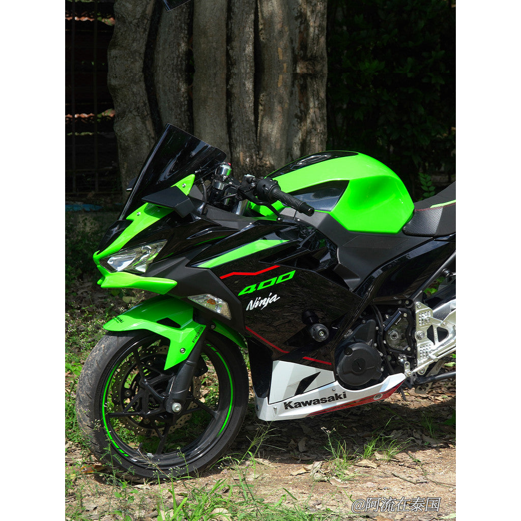 For Kawasaki ninja400 modified in H2R style Full fuel tank cover No-damage Install Fits 2018-2025