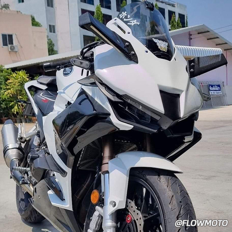 For 19-25 Honda CBR500R Modified 3R-Style Front Fairing | with Racing Windshield | Easy Installation