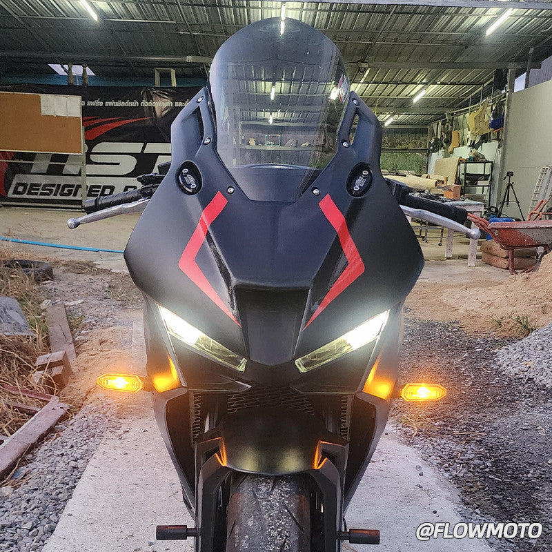 For 2024+ Honda CBR650R Modified 3R-Style Front Fairing | with Racing Windshield | Easy Installation