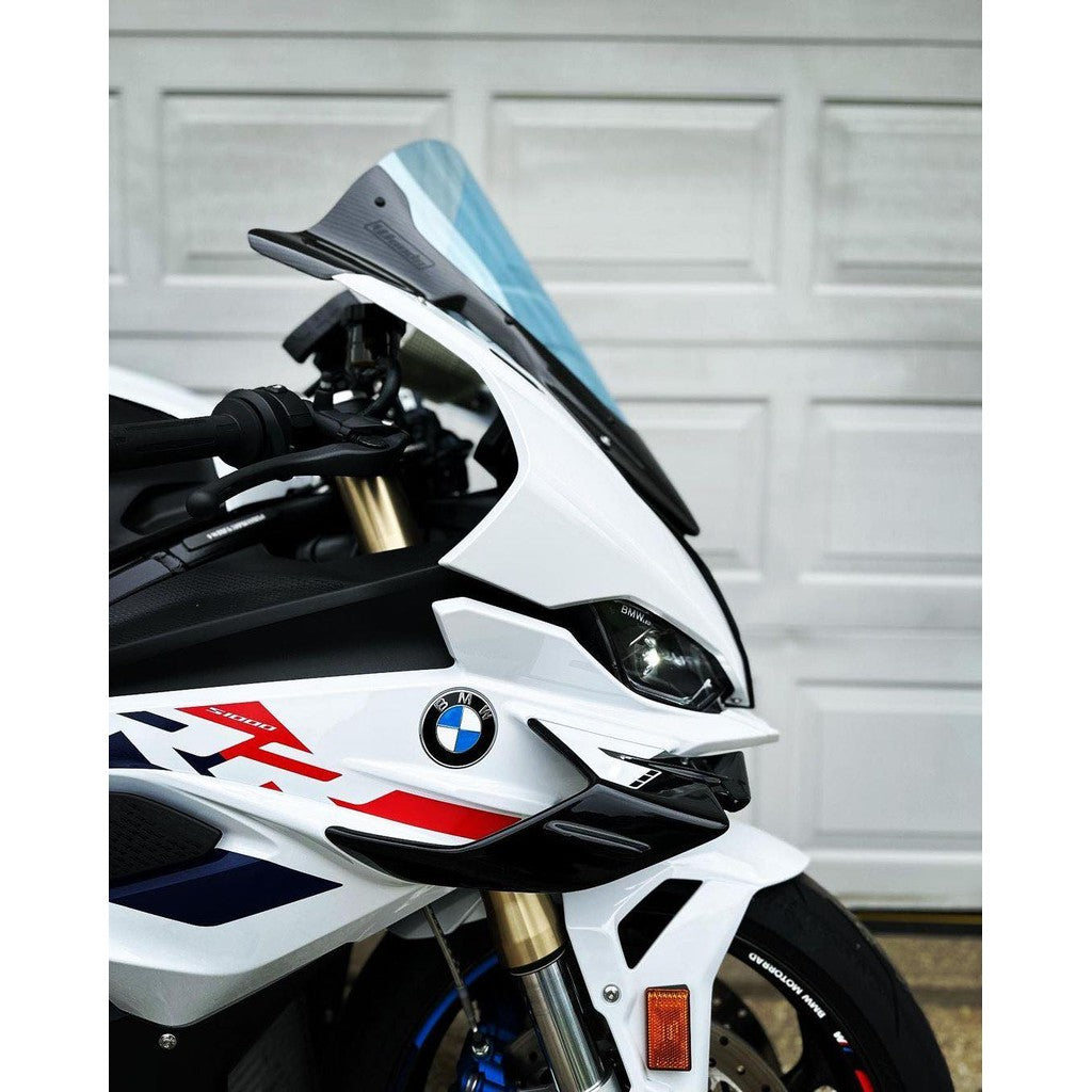 BMW S1000RR 2020+ Carbon Fiber Racing Windshield|Pure Carbon|Low Wind Resistance|No-Damage Install