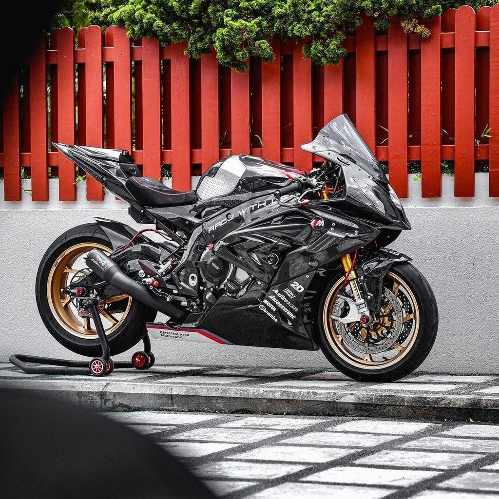 BMW S1000RR 2015-2019 Carbon Racing Windshield|Pure Carbon|Low Wind Resistance|No-Damage Install