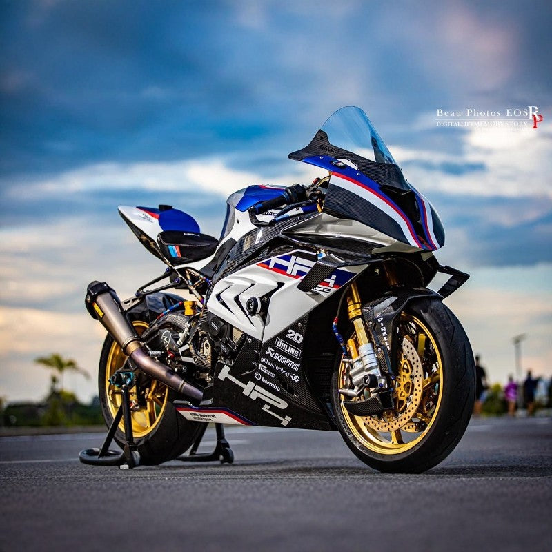BMW S1000RR 2015-2019 Carbon Racing Windshield|Pure Carbon|Low Wind Resistance|No-Damage Install
