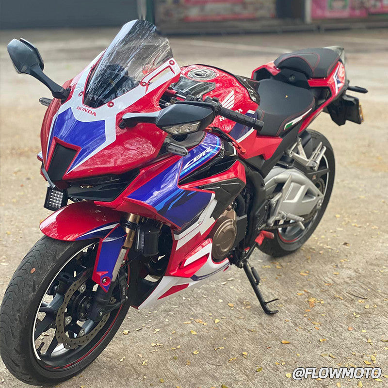 For 19-25 Honda CBR500R Modified 3R-Style Front Fairing | with Racing Windshield | Easy Installation