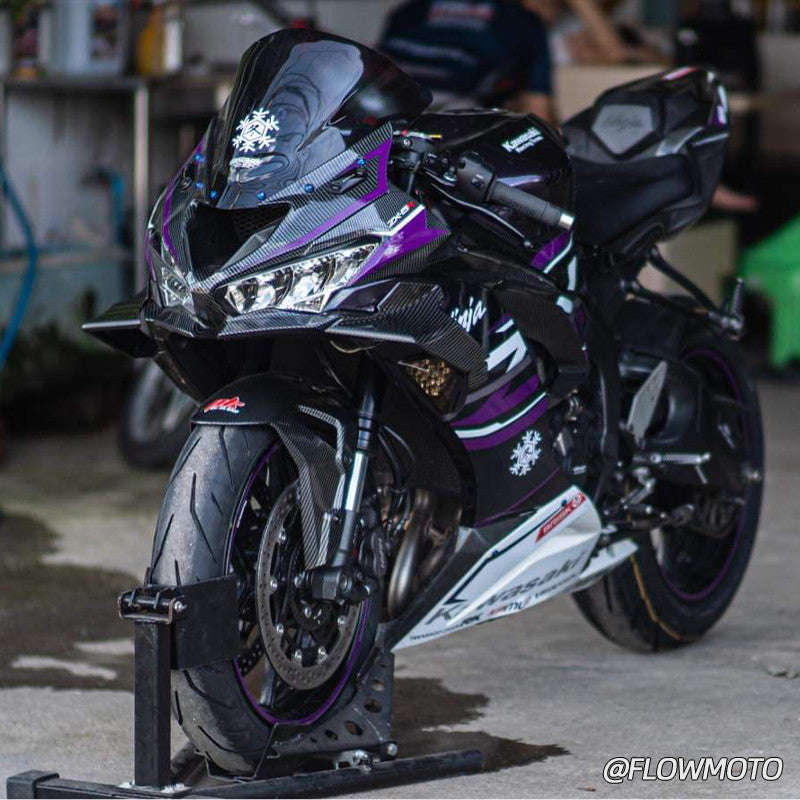 For Kawasaki Ninja ZX-6R Pure Carbon Winglet
