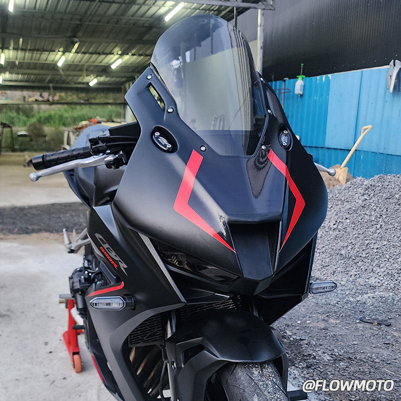 For 2024+ Honda CBR650R Modified 3R-Style Front Fairing | with Racing Windshield | Easy Installation