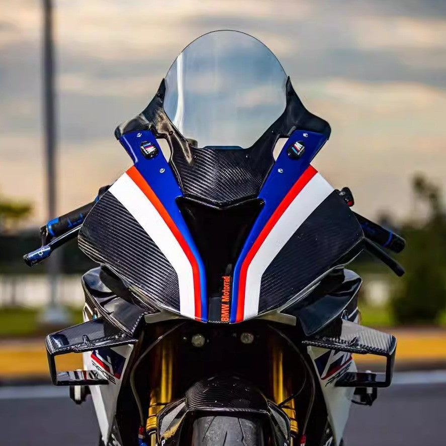 BMW S1000RR 2015-2019 Carbon Racing Windshield|Pure Carbon|Low Wind Resistance|No-Damage Install
