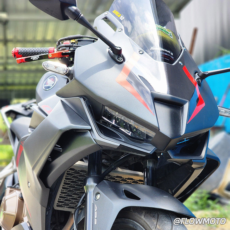 For 19-25 Honda CBR500R Modified 3R-Style Front Fairing | with Racing Windshield | Easy Installation
