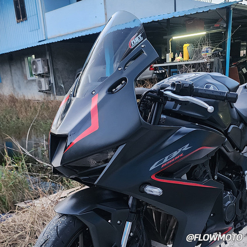 For 2024+ Honda CBR650R Modified 3R-Style Front Fairing | with Racing Windshield | Easy Installation