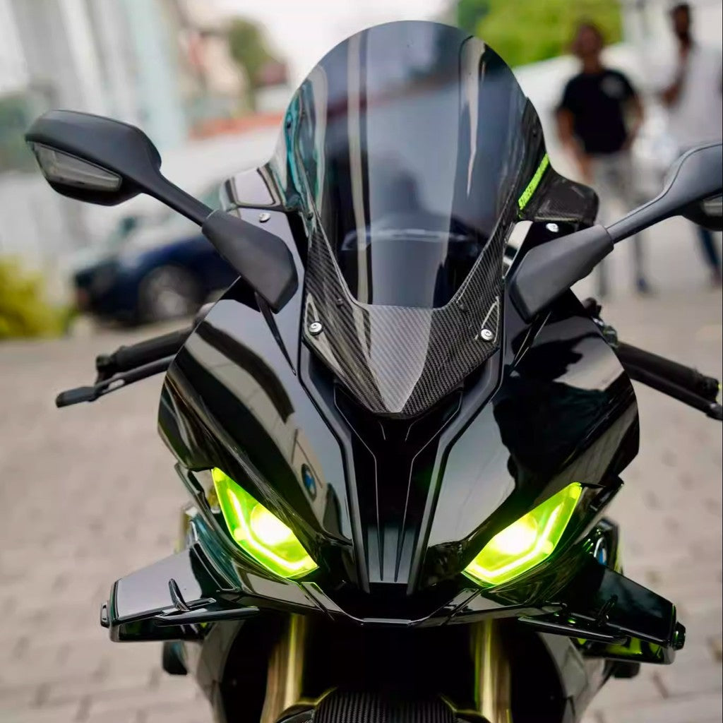 BMW S1000RR 2020+ Carbon Fiber Racing Windshield|Pure Carbon|Low Wind Resistance|No-Damage Install