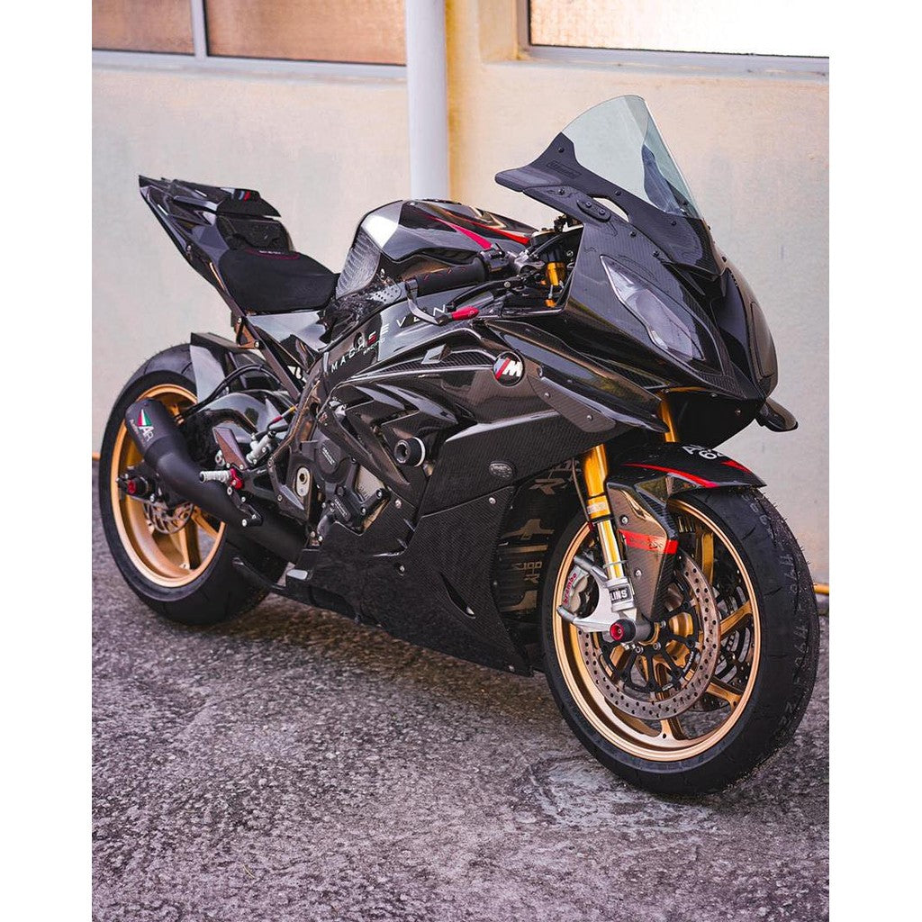 BMW S1000RR 2015-2019 Carbon Racing Windshield|Pure Carbon|Low Wind Resistance|No-Damage Install