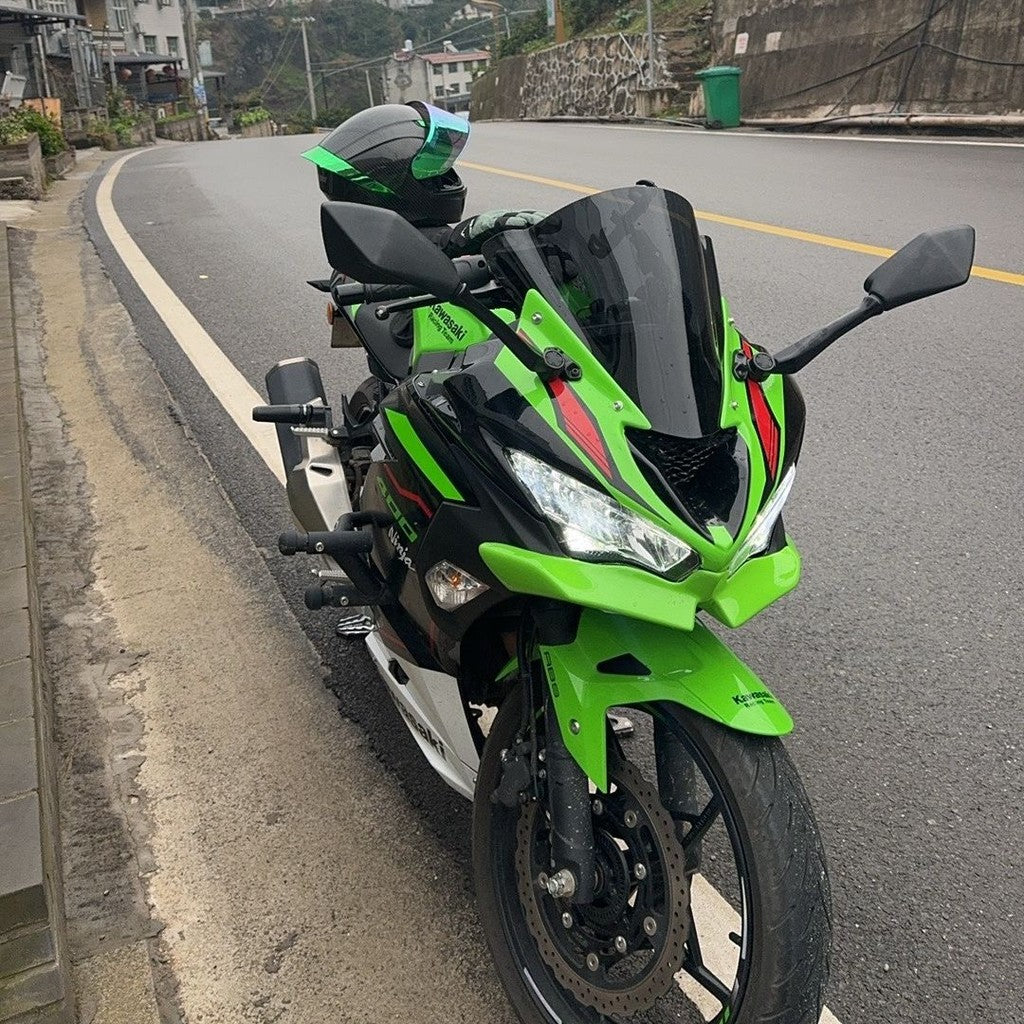 For Kawasaki Ninja400 modified in ZX6R style Front fairing with Racing windshield | Fits 2018+