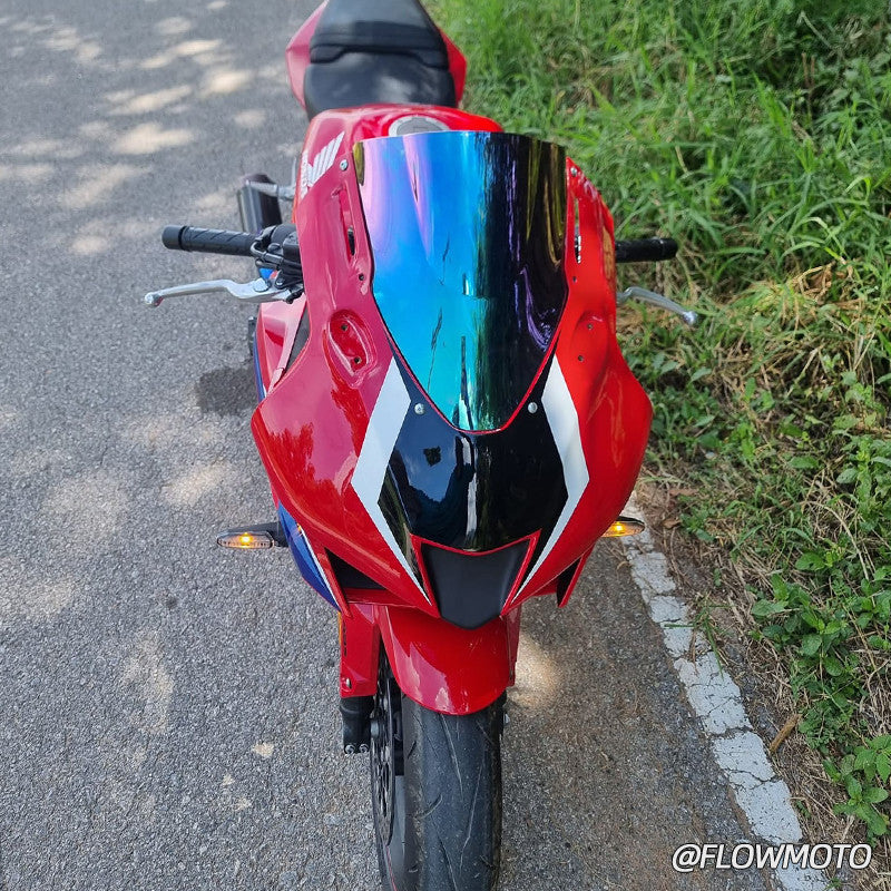 For 2024+ Honda CBR650R Modified 3R-Style Front Fairing | with Racing Windshield | No-damage