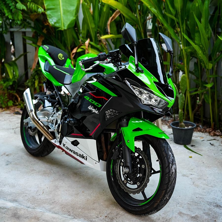 For Kawasaki Ninja400 modified in ZX6R style Front fairing with Racing windshield | Fits 2018+