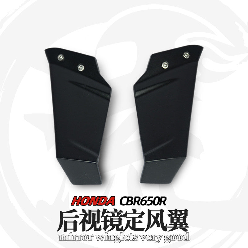 For Honda CBR650R 2019-2024 Mirror Winglets with Integrated LED Turn Signals|High-Quality Dry Carbon