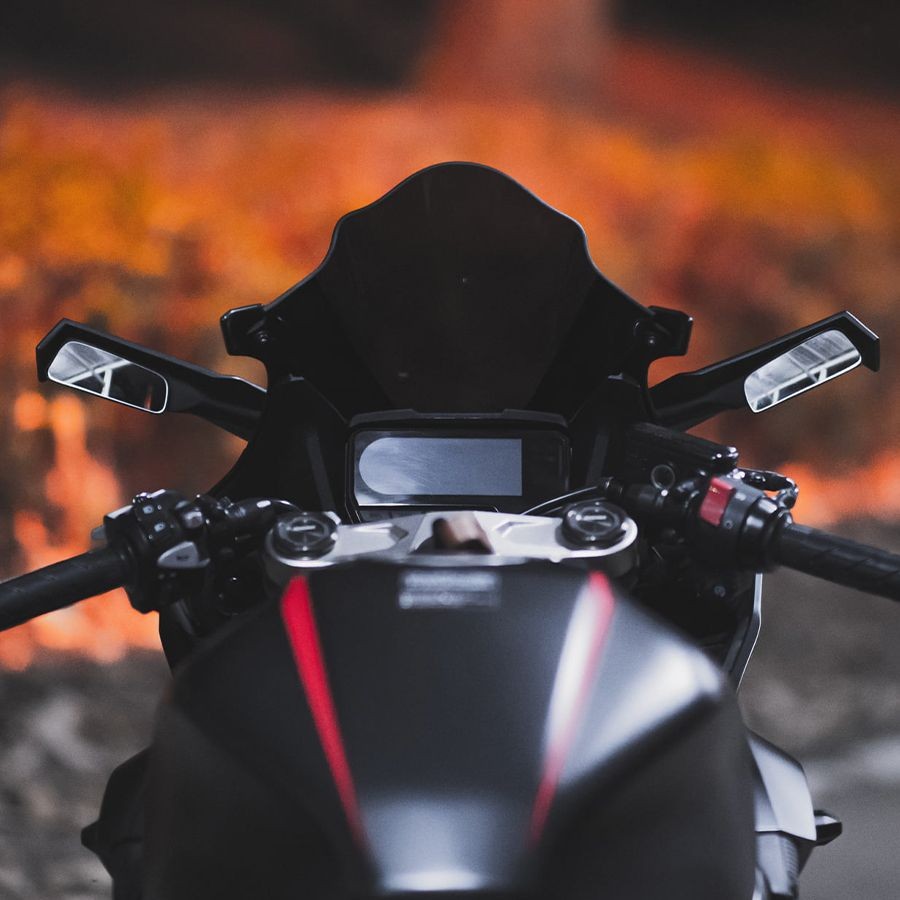 For Honda CBR650R 2019-2024 Mirror Winglets with Integrated LED Turn Signals|High-Quality Dry Carbon