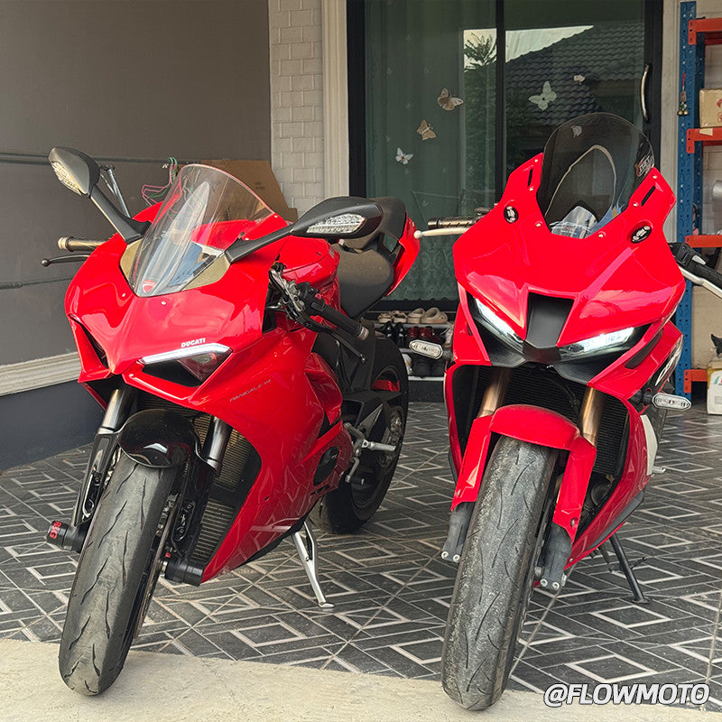 For 19-23 Honda CBR650R Modified 3R-Style Front Fairing | with Racing Windshield | No-damage install