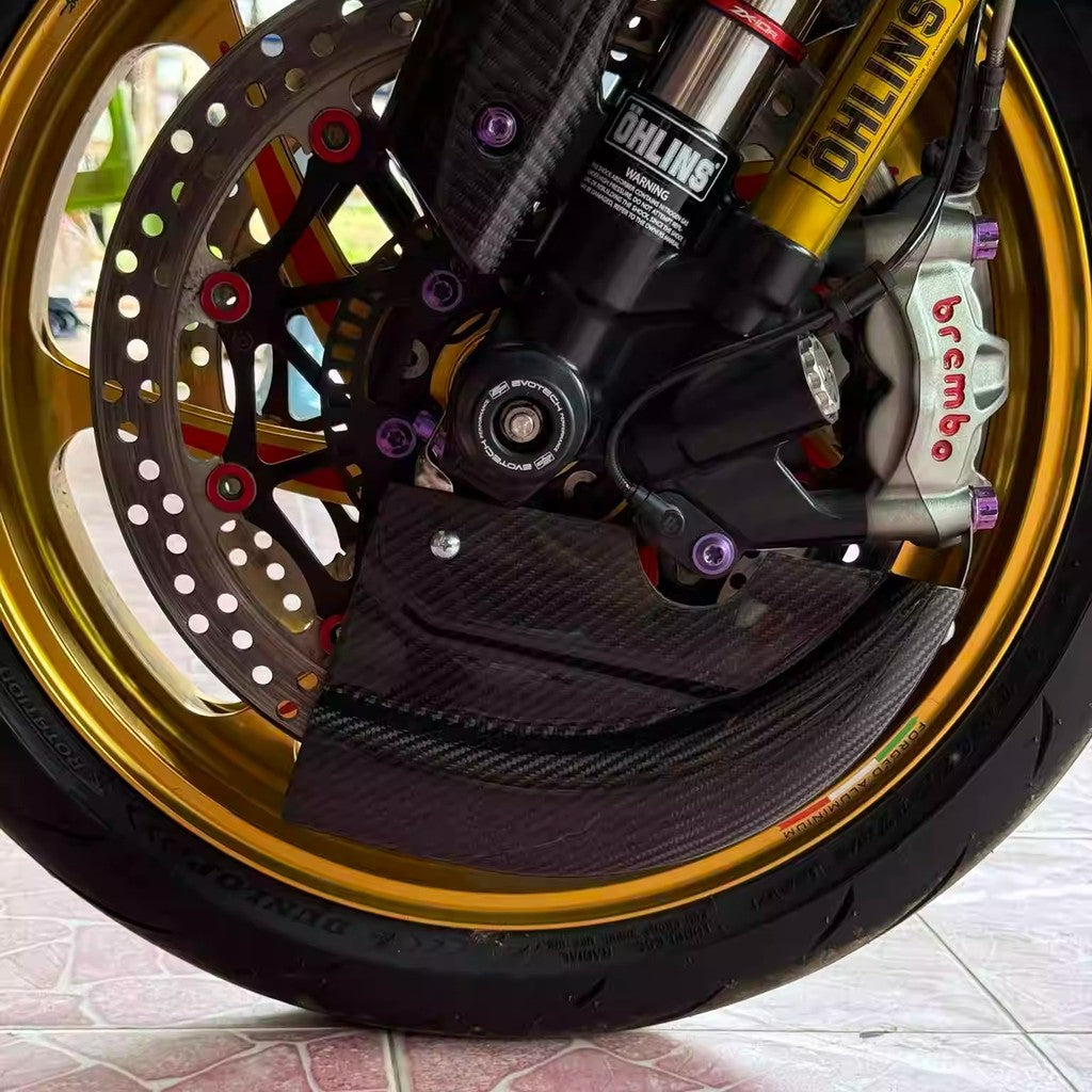 For 2011+ Kawasaki Ninja ZX-10R Pure Carbon Caliper Radiator Cover