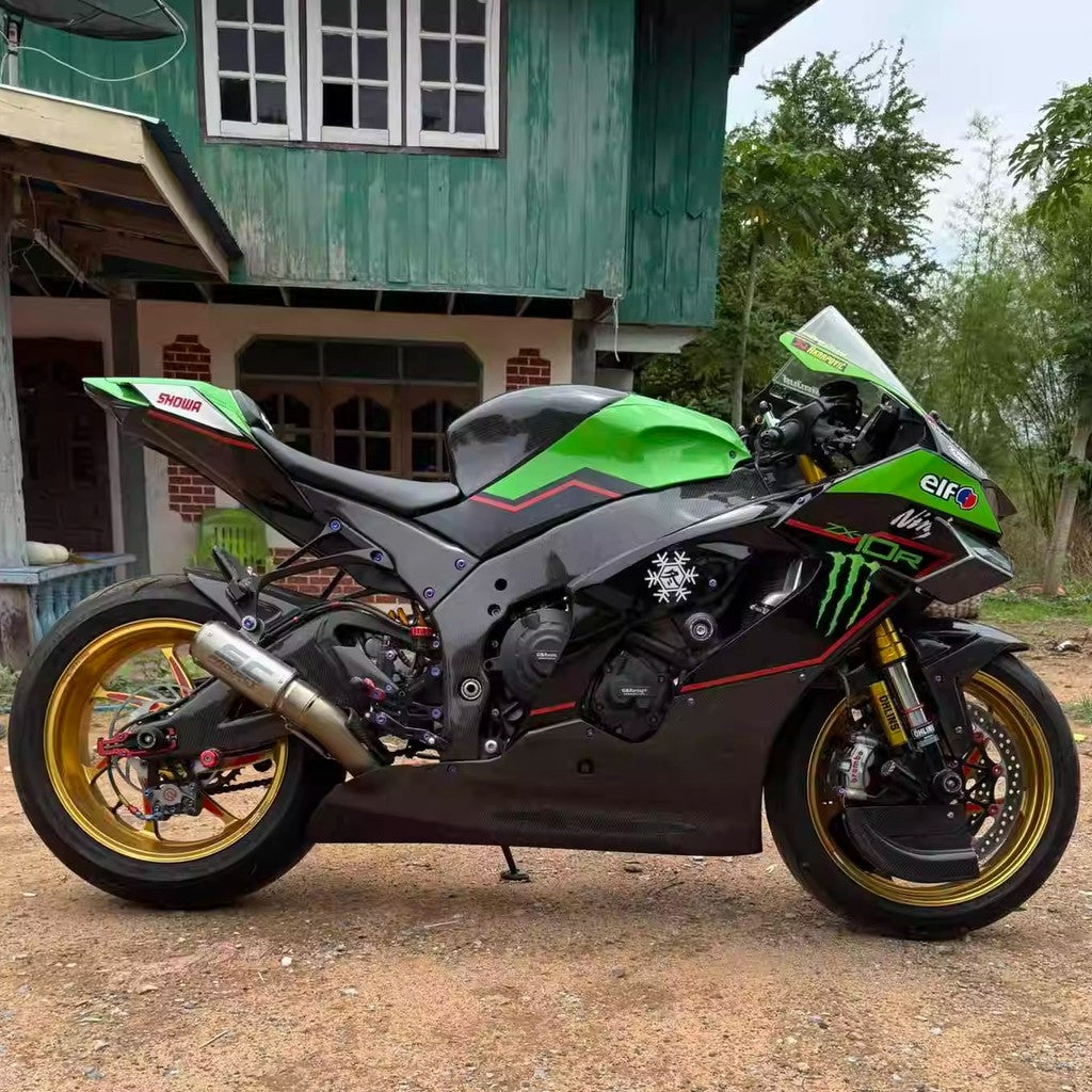 For 2011+ Kawasaki Ninja ZX-10R Pure Carbon Caliper Radiator Cover