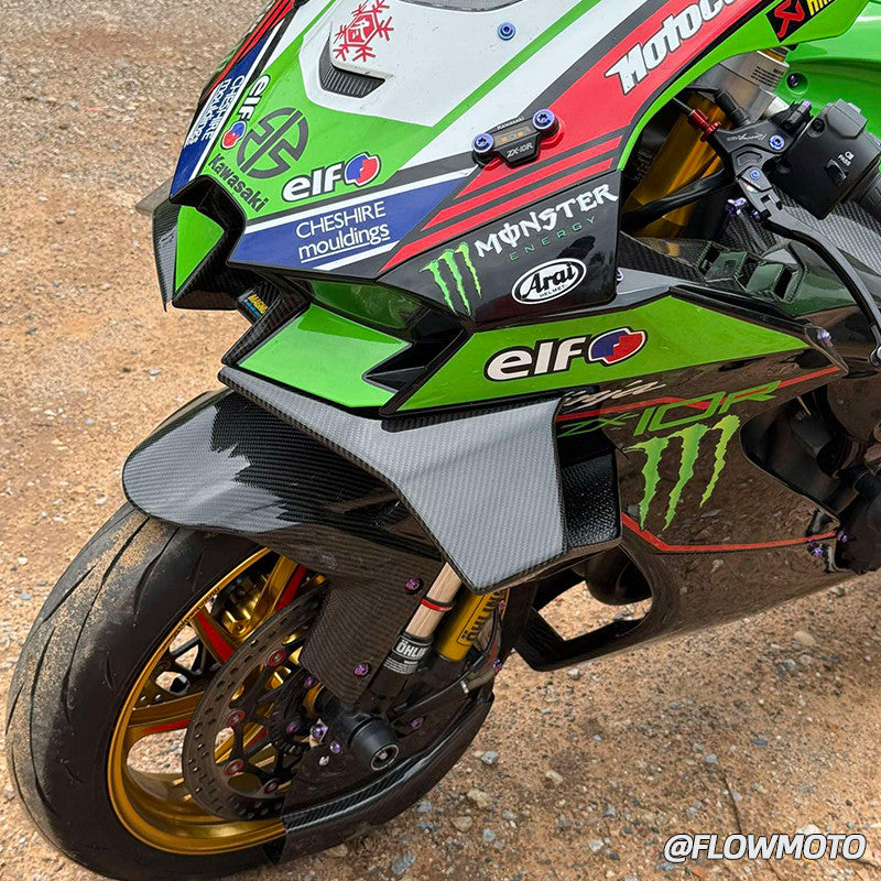 For 2021+ Kawasaki Ninja ZX-10R Pure Carbon Winglet
