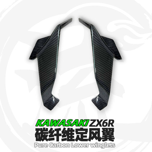 For Kawasaki Ninja ZX-6R Pure Carbon Winglet
