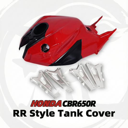 For Honda CBR650R Modified 1000RR-Style Fuel Tank Cover with Sub-frame cover | Fits 2019-2025 | ABS - Red image 1