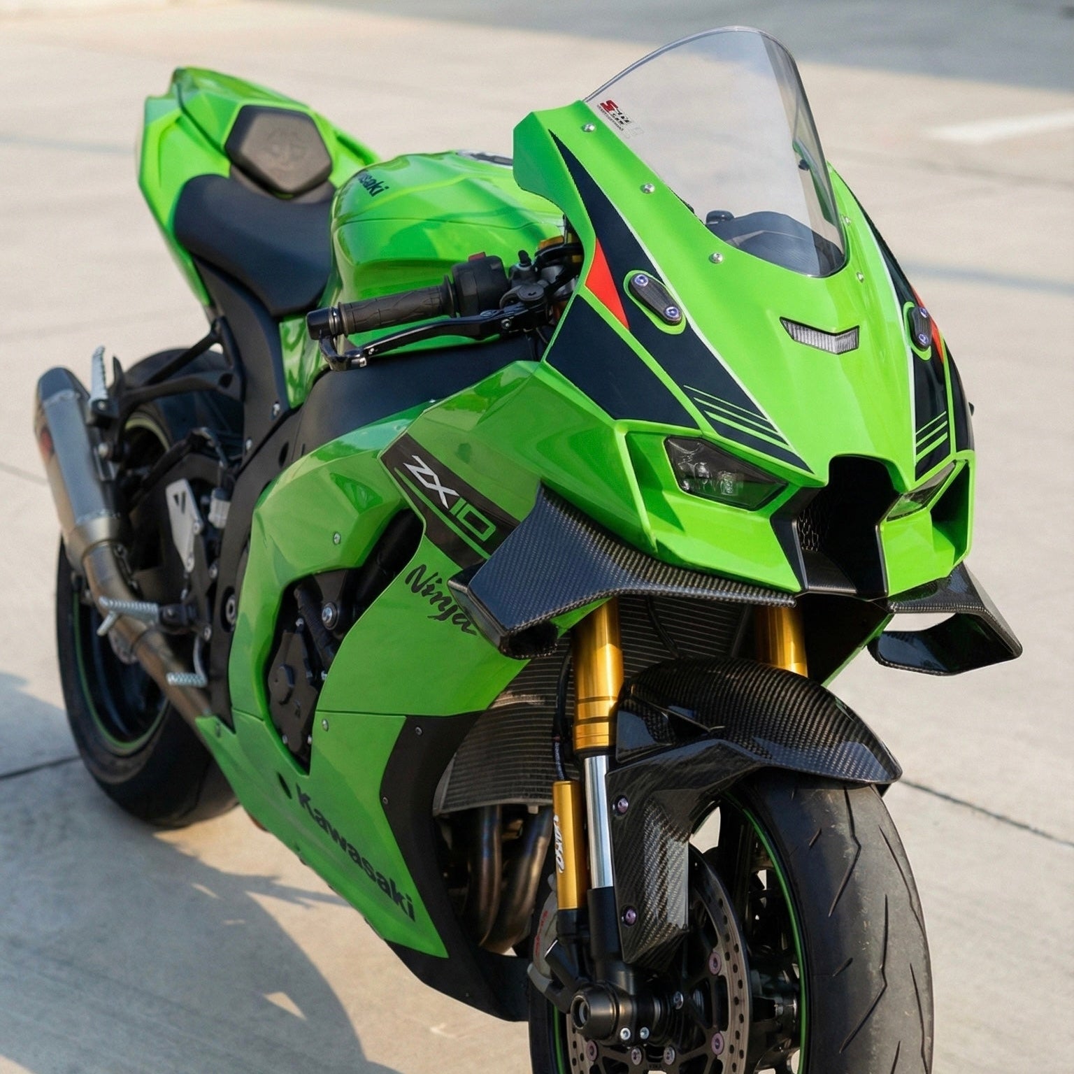 For 2021+ Kawasaki Ninja ZX-10R Pure Carbon Winglet image 12