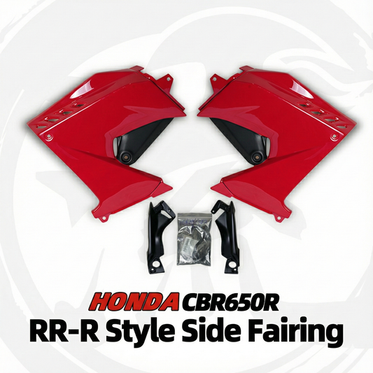 For CBR650R Modified 3R-style side fairing panel | Fits 2019-2023 - red image 1