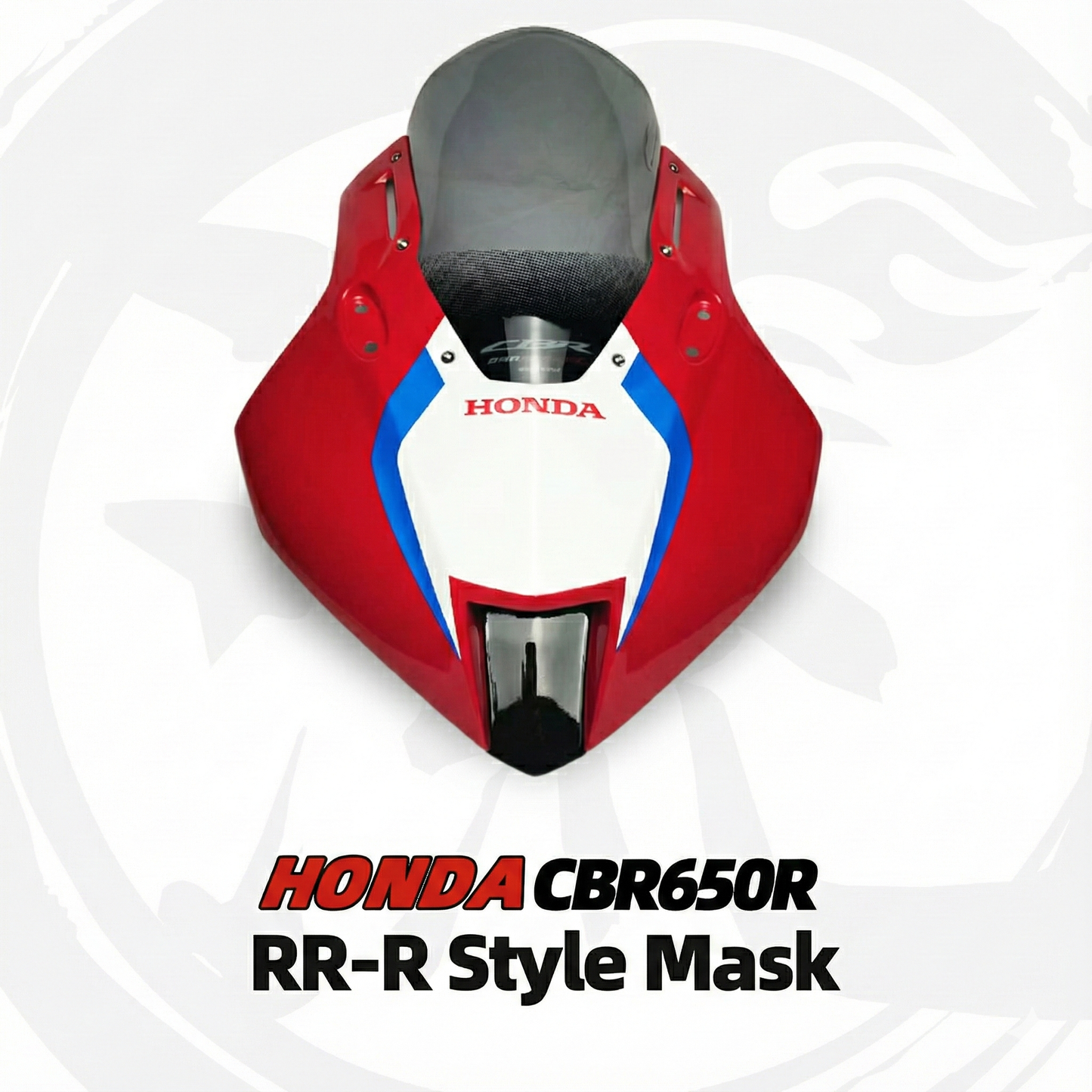 For 2024+ Honda CBR650R Modified 3R-Style Front Fairing | with Racing Windshield | Easy Installation - Red image 1