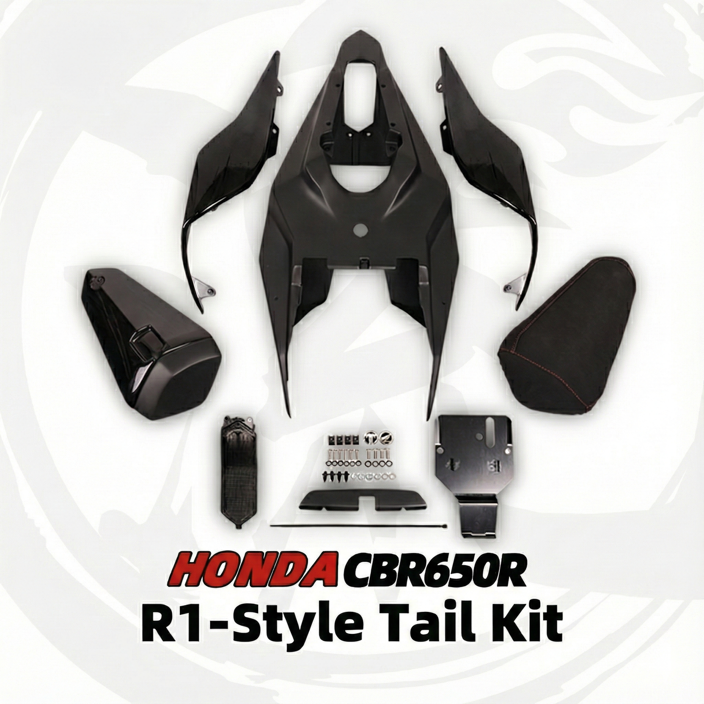For Honda CBR650R Modified R1-Style Seat Cowl｜Tail light Integrated turn signals from USA｜Plug&Play