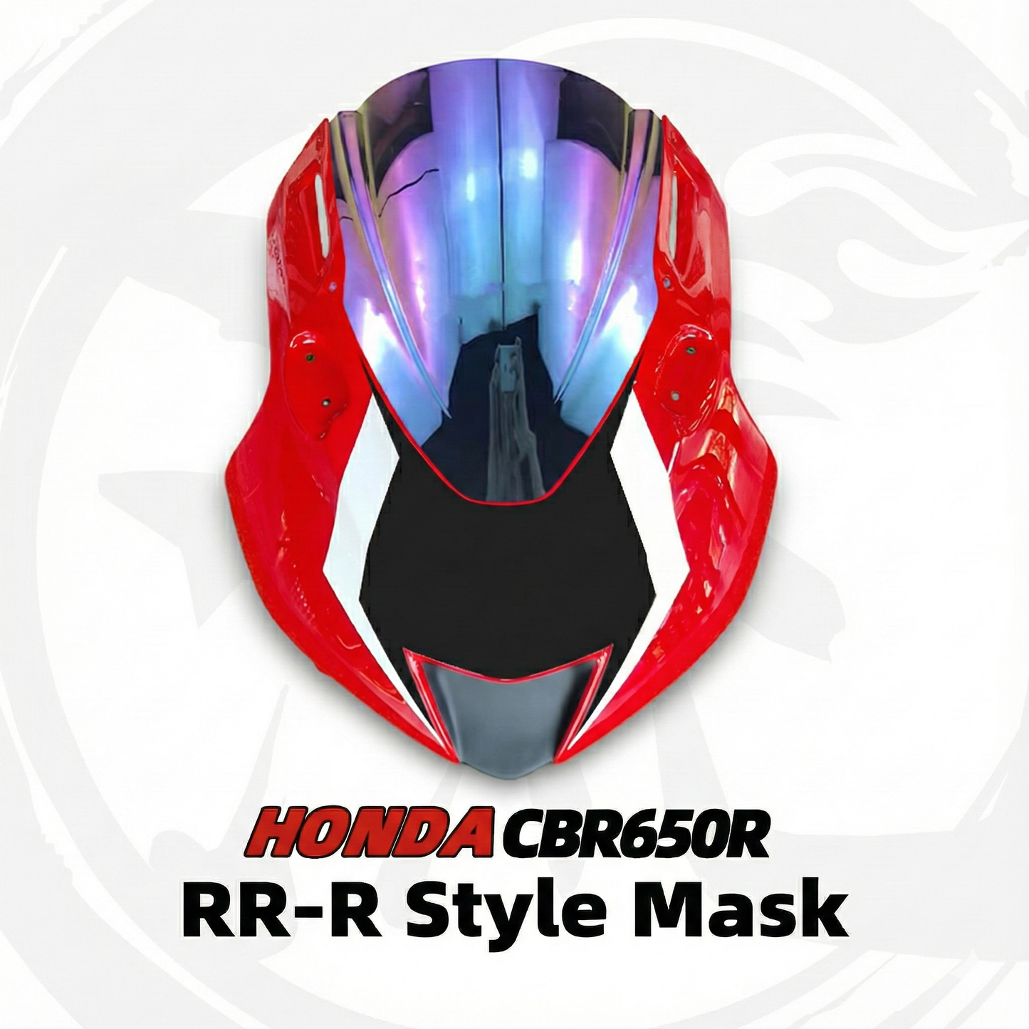 For 2024+ Honda CBR650R Modified 3R-Style Front Fairing | with Racing Windshield | No-damage - Red image 1