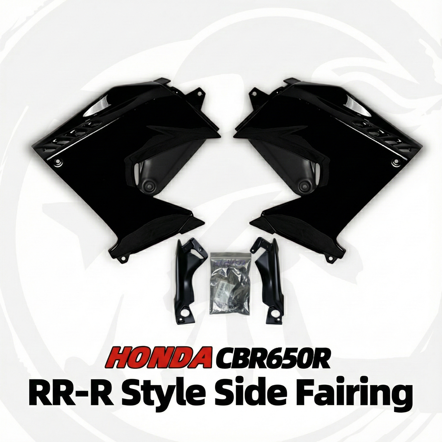 For CBR650R Modified 3R-style side fairing panel｜Fits 2019-2023