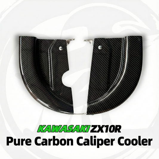 For 2011+ Kawasaki Ninja ZX-10R Pure Carbon Caliper Radiator Cover