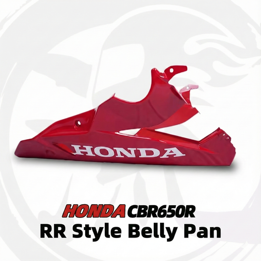 For Honda CBR650R Modified 1000RR-Style Extend Belly Pan | Lower Fairing | Fits 2019-2023 | ABS - Red image 1