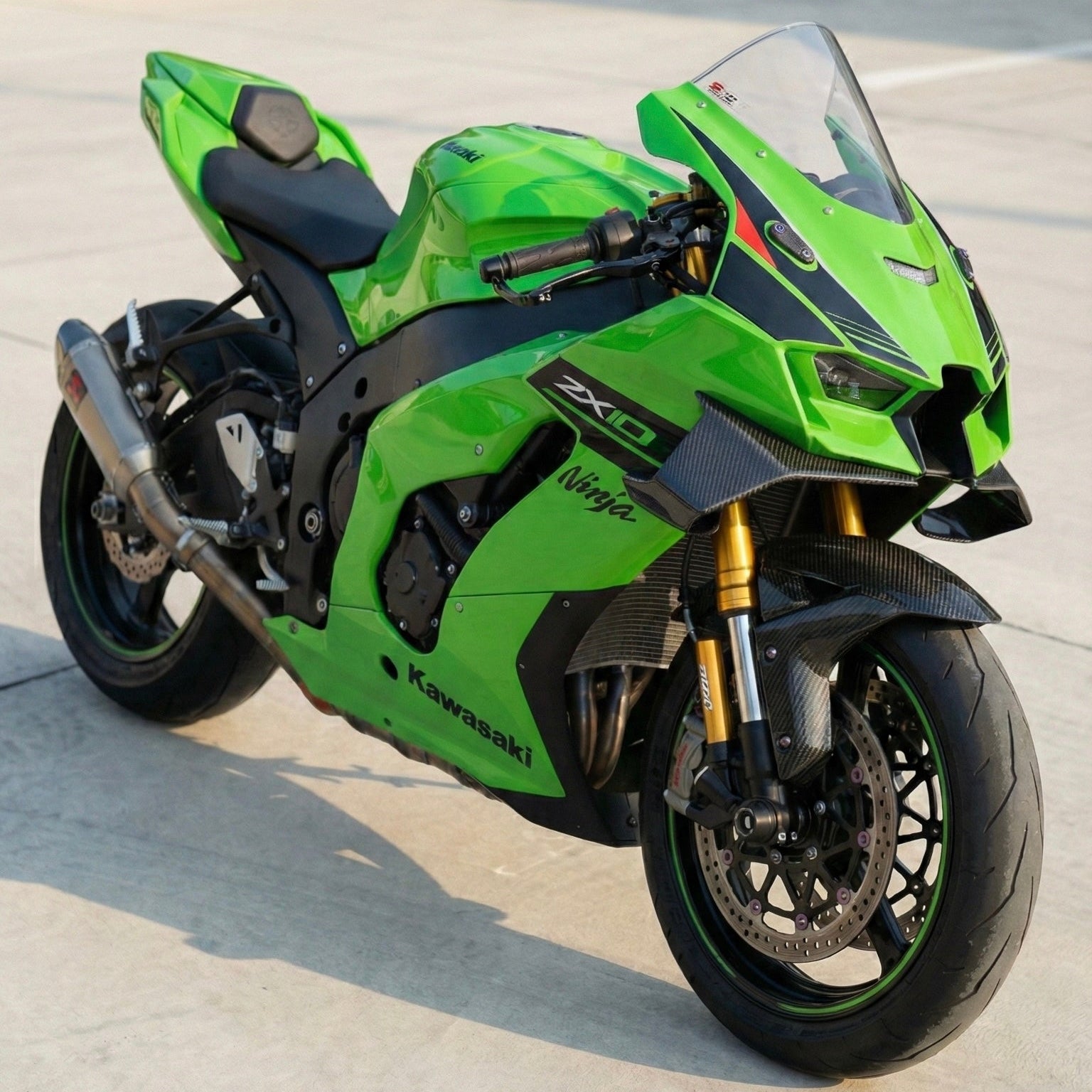 For 2021+ Kawasaki Ninja ZX-10R Pure Carbon Winglet image 8