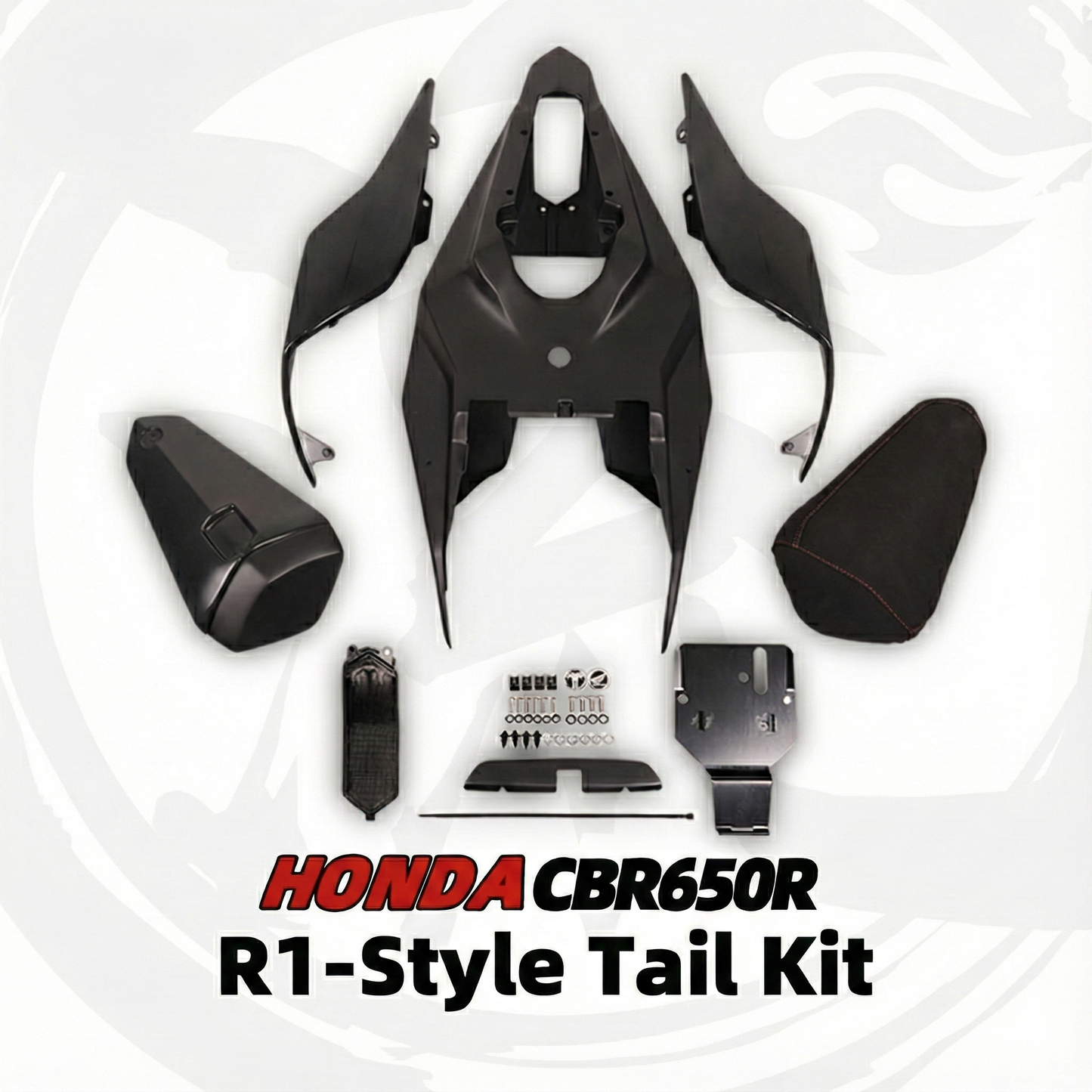 For Honda CBR650R Modified R1-Style Seat Cowl｜Tail light Integrated turn signals from USA｜Plug&Play