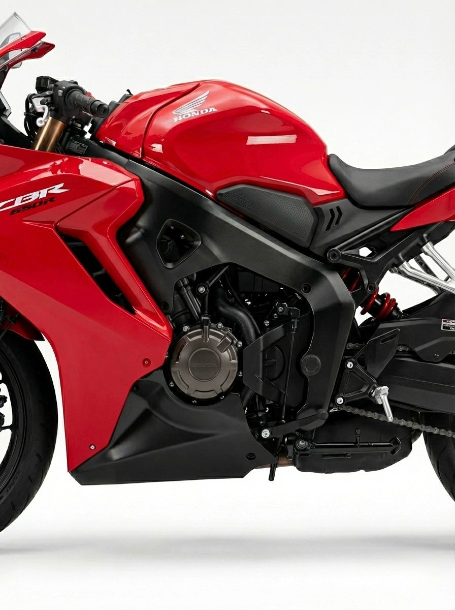 For 2024+ Honda CBR650R Modified 1000RRR-Style Frame Cover | High-Quality ABS | No-damage - Silver image 2