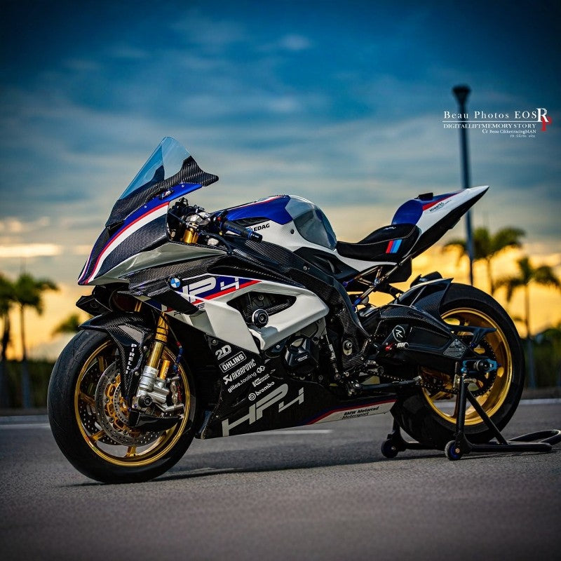BMW S1000RR 2015-2019 Carbon Racing Windshield｜Pure Carbon｜Low Wind Resistance｜No-Damage Install