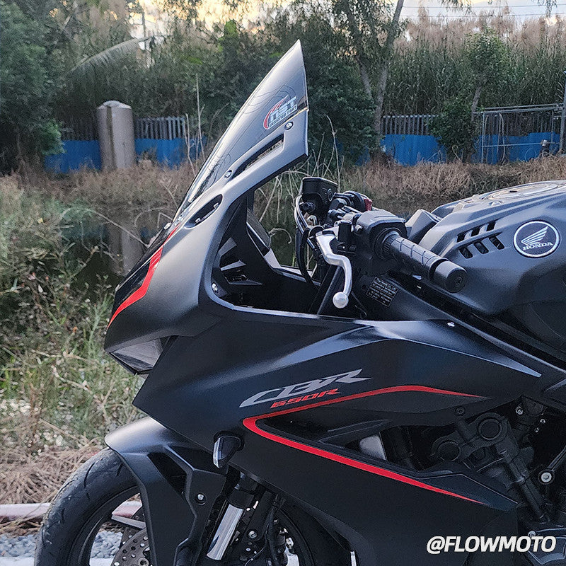 For 19-23 Honda CBR650R Modified 3R-Style Front Fairing | with Racing Windshield | No-damage install
