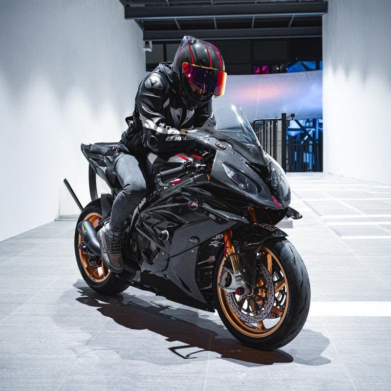 BMW S1000RR 2015-2019 Carbon Racing Windshield｜Pure Carbon｜Low Wind Resistance｜No-Damage Install
