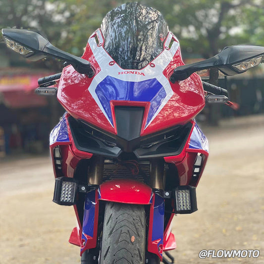 For 19-25 Honda CBR500R Modified 3R-Style Front Fairing | with Racing Windshield | Easy Installation