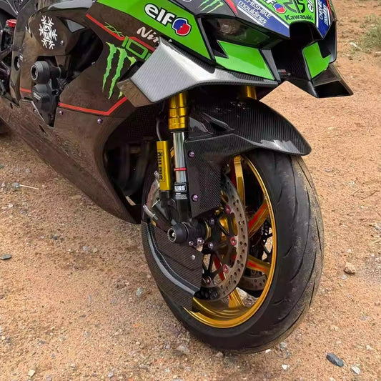 For 2011+ Kawasaki Ninja ZX-10R Pure Carbon Caliper Radiator Cover