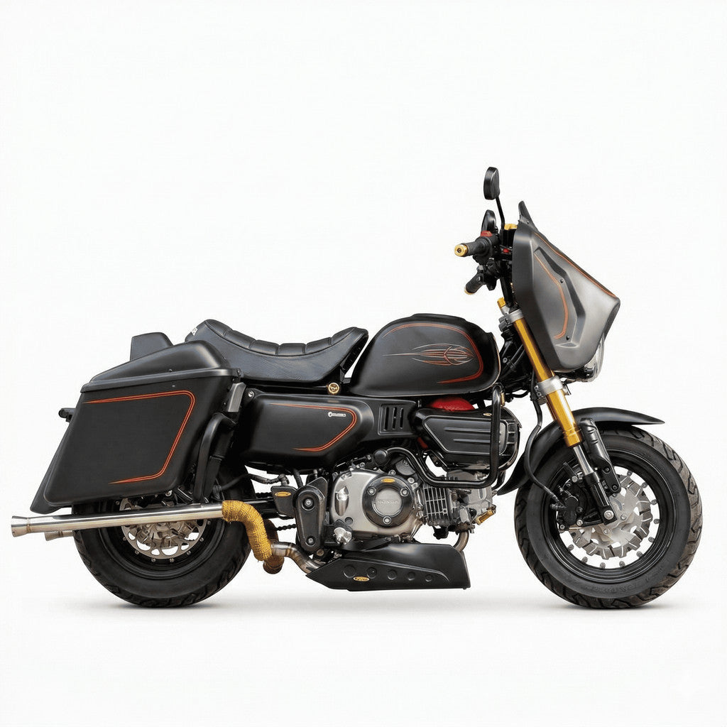 For Honda Monkey125 modified Harley-Davidson Style Full Fairing kit image 10
