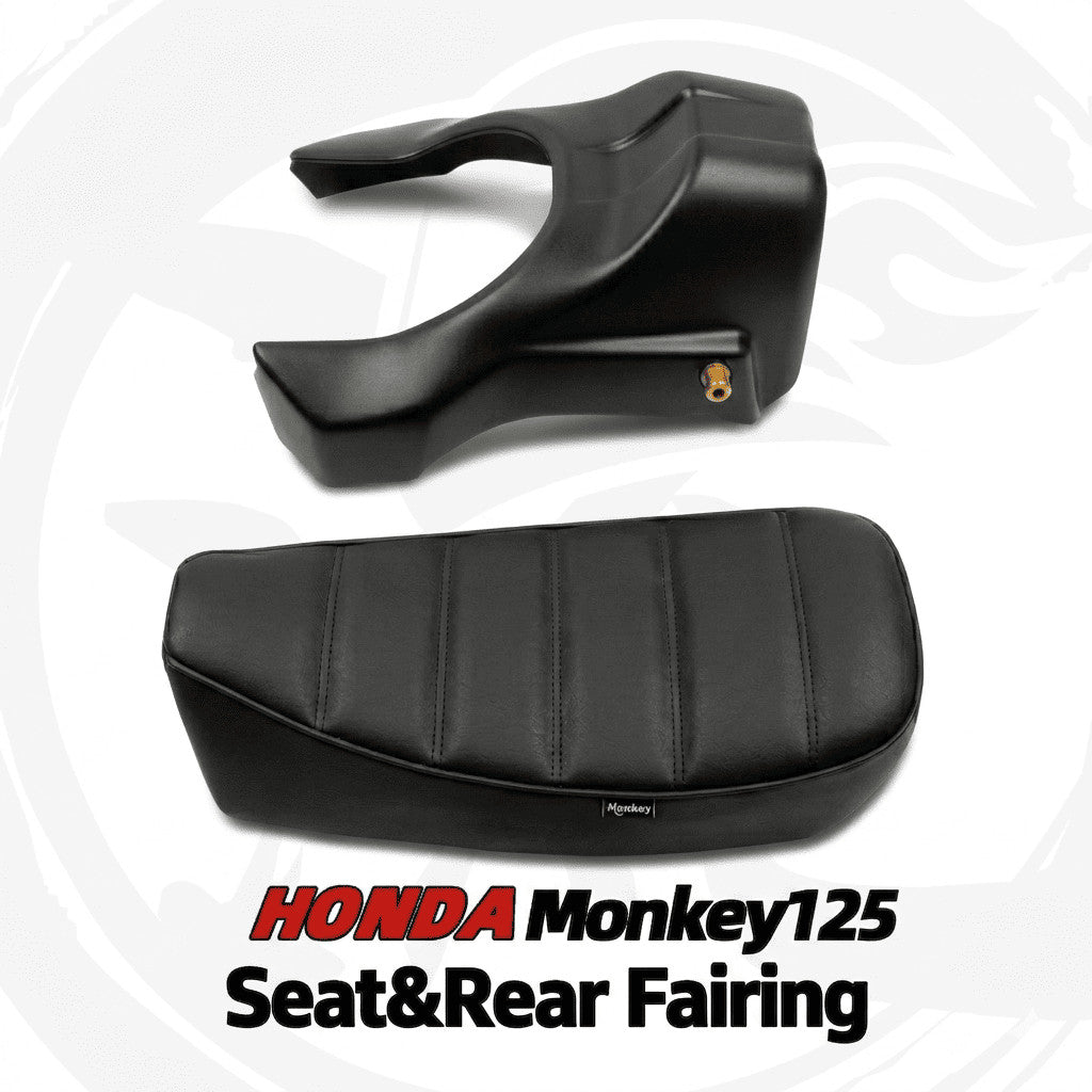 For Honda Monkey125 modified Harley-Davidson Style Seat & Rear Fairing - Seat and Fairing image 1