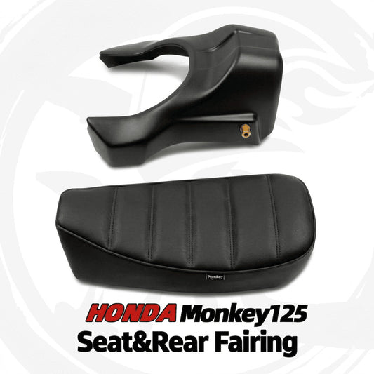 For Honda Monkey125 modified Harley-Davidson Style Seat & Rear Fairing - Seat and Fairing image 1
