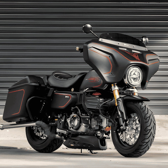 For Honda Monkey125 modified Harley-Davidson Style Lower Fairing | Belly Pan image 2