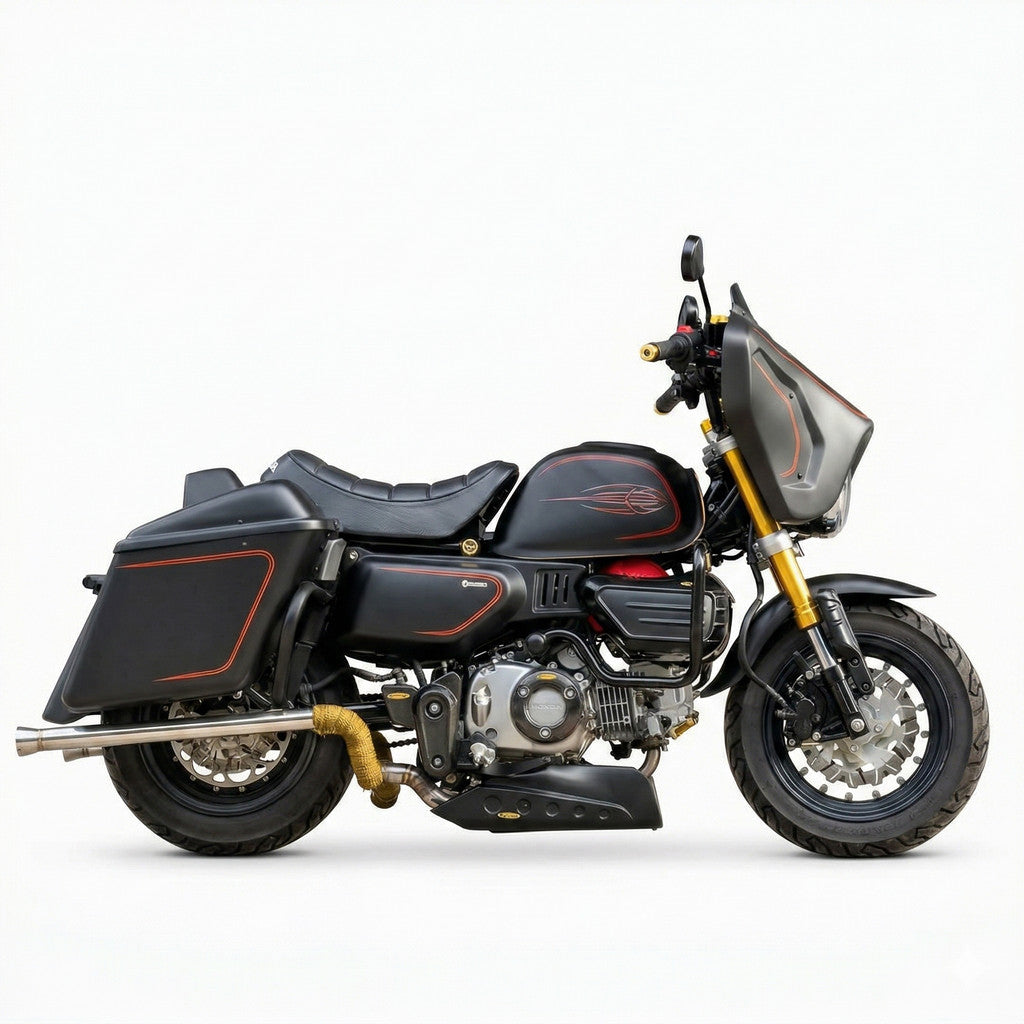 For Honda Monkey125 modified Harley-Davidson Style Full Fairing kit - SG Style Full Fairin image 1
